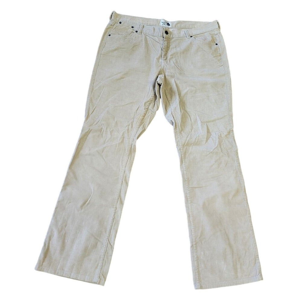 The North Corduroy Dress Pants Size 16 Beige Tan Mid Rise‎ Straight Leg